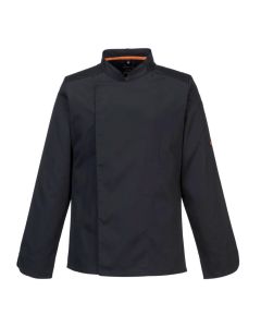 Bluza kucharska PW C846 Stretch Mesh Air Pro k:Czarny  L