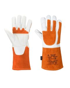 Rękawice PSW PROTECH spawalnicze WELD PRO ORANGE skóra lico+dwoina  10
