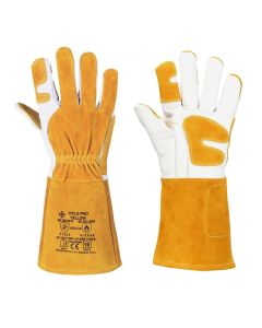 Rękawice PSW PROTECH spawalnicze WELD PRO YELLOW dwoina  10
