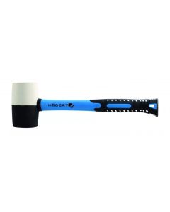 Młotek gumowy czarno-biały, 680g HOGERT HT3B052