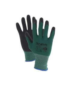 Rękawice SARA RPL008 POLYGREEN powl. lateksem  9