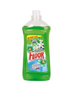 Płyn do mycia uniwersalny FLOOR 1,5L Spring Flowers  Zielony