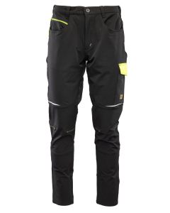 Spod. w pas POLSTAR softshell RIVAL k:Czarny/Żółty  54