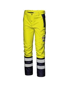 SIR SAFETY Spodnie w pas, HV SUPERTECH STRETCH Mulitnorma k:Żółty/Gran. 