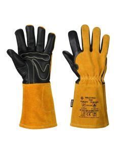 Rękawice PSW PROTECH spawalnicze WELD PRO TOP skóra lico+dwoina  10