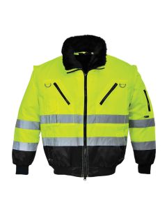 Kurtka PW ocieplana, ostrzegawcza PJ50 3w1 k:Żółty/Czarny  XL