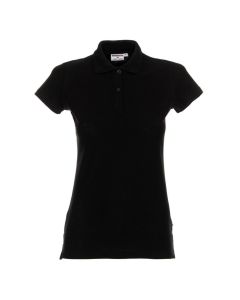 Podkoszulek polo damski 200g ladies'cotton 42195 26 k:Czarny 