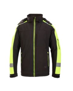 Kurtka ocieplana POLSTAR softshell RIVAL k:Czarny/Żółty 