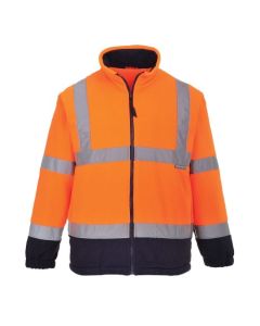 Bluza polar ostrzegawczy Portwest F301, Pomarańczowy/Granat