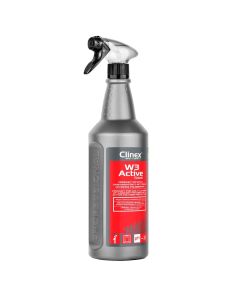 Płyn do mycia sanitariatów W3 ACTIVE SHIELD z aktywną ochroną polimerową - CLINEX 1L