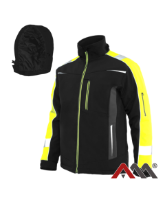 Kurtka Art.Mas ocieplana softshell CLASSWORK k:Czarny/Żółty 