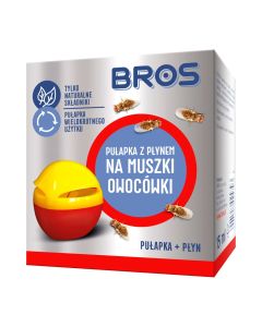BROS pułapka na muszki owocówki + płyn