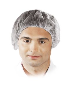 Czepek z polipropylenu A'100 "beret" k:Biały  