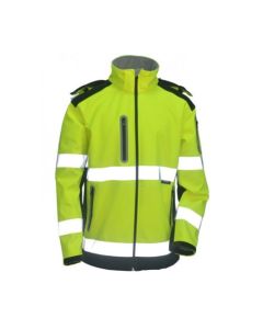 Kurtka ostrzegawcza softshell BETA VIZWELL VWJK177YN odblaskowa żółta