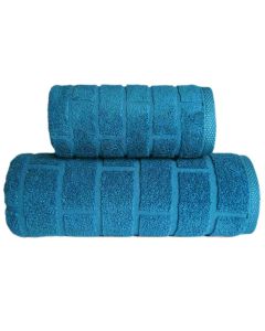 Ręcznik frotte BRICK 50x90 k.Szmaragdowy
