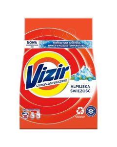 Vizir Alpejska Świeżość – Proszek do Prania Białych Tkanin 1,1 kg